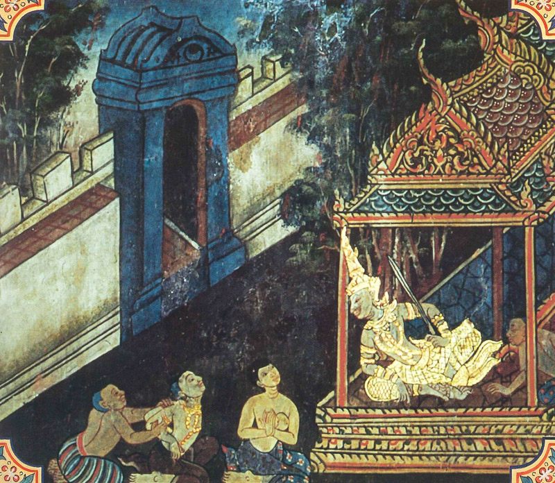 temple painting of Kanavera Jataka