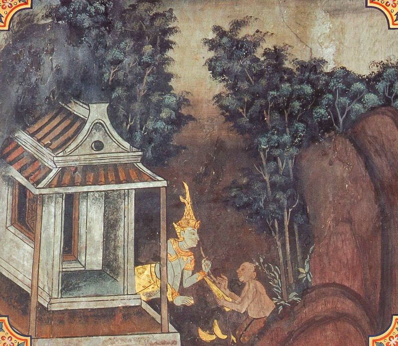 temple painting of Brahmadatta Jataka