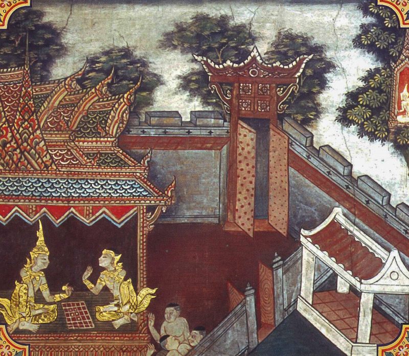 temple painting of Kakati Jataka