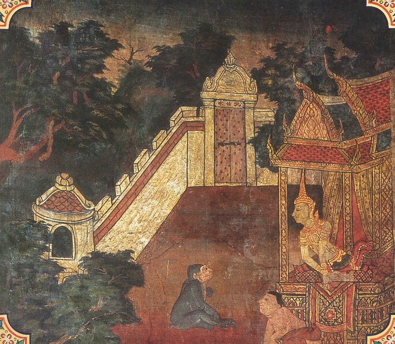 temple painting of Kalabahu Jataka