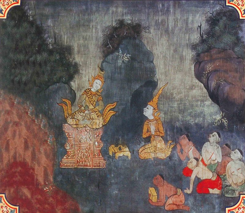 temple painting of Rajovada Jataka