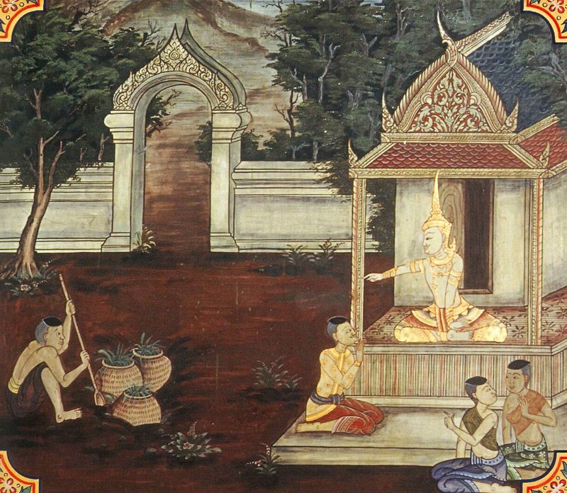 temple painting of Brahachatta Jataka