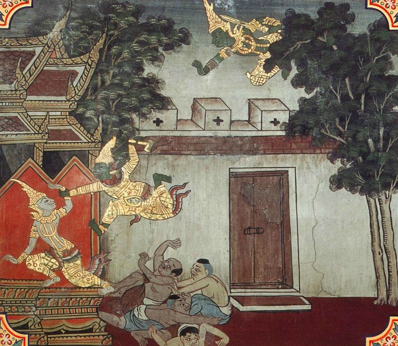 temple painting of Ayakuta Jataka