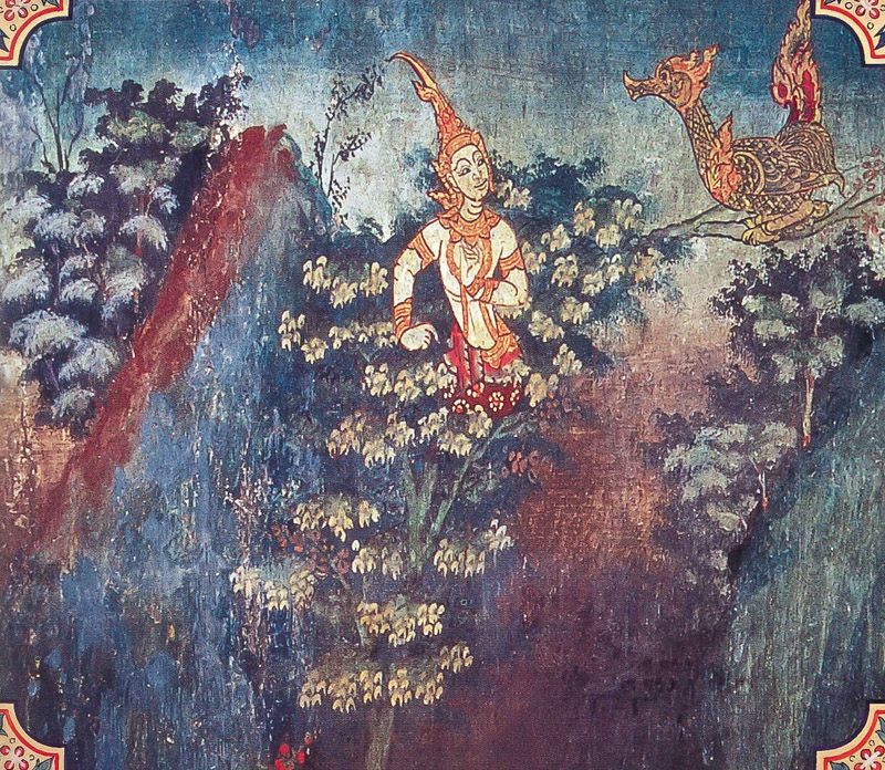 temple painting of Palasa Jataka
