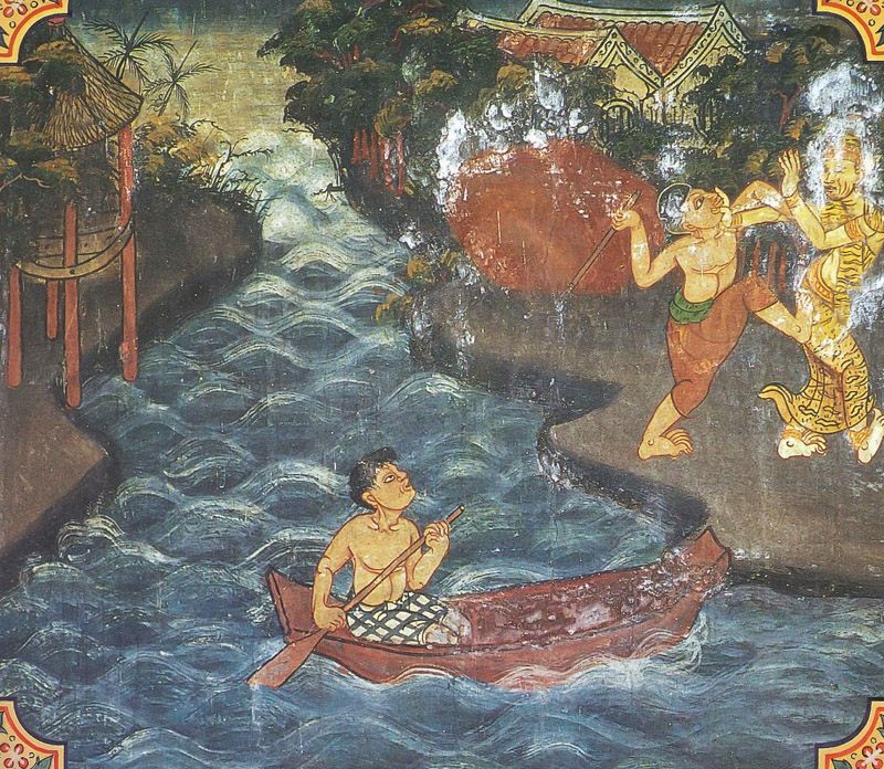 temple painting of Avariya Jataka