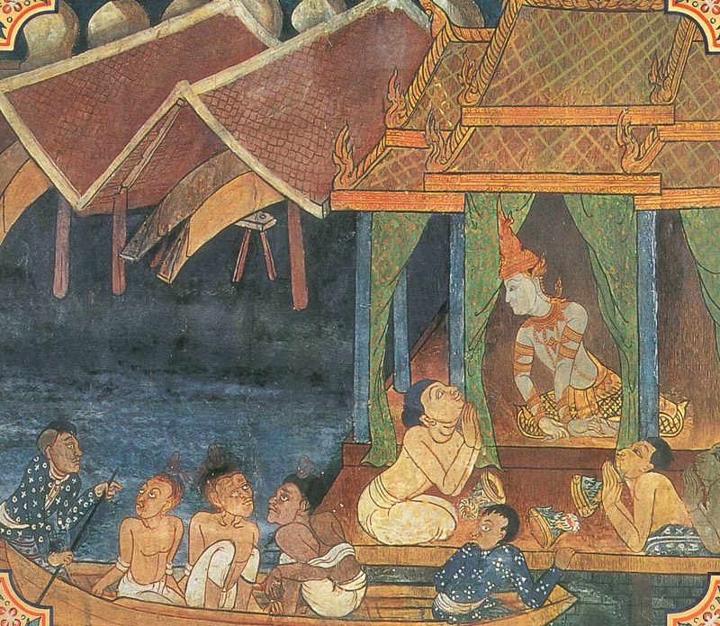 temple painting of Setaketu Jataka