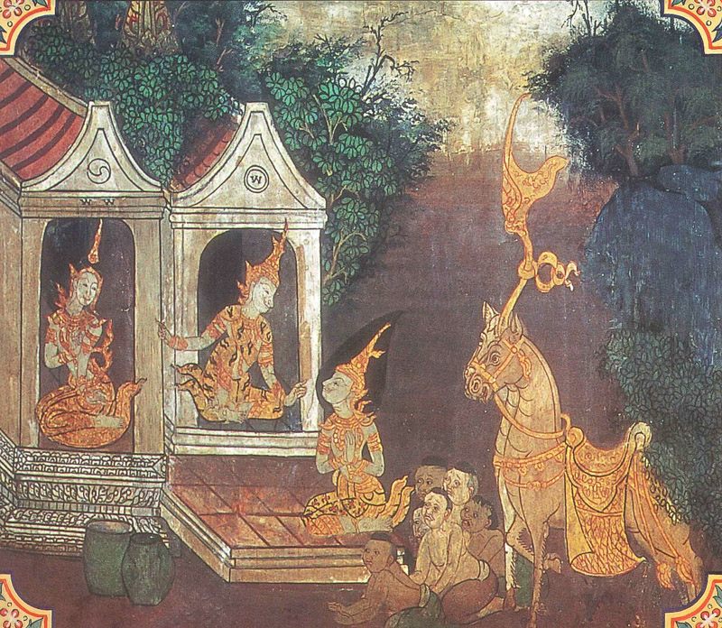 temple painting of Asanka Jataka