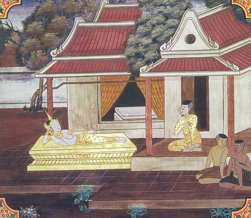 temple painting of Sirikalakanni Jataka