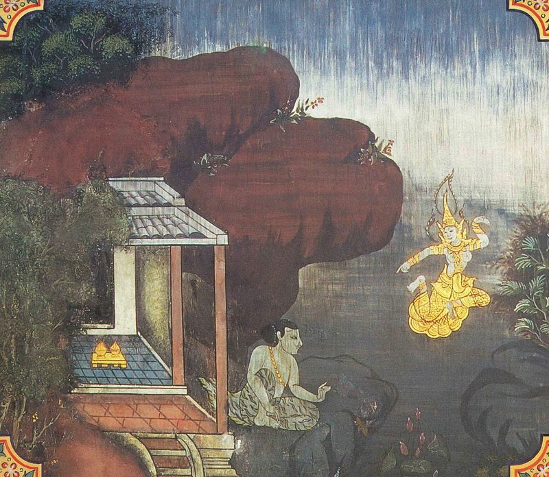 temple painting of Bhisapuppha Jataka