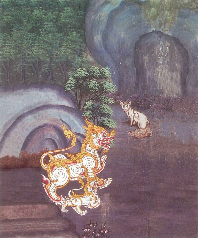 temple painting of Manoja Jataka