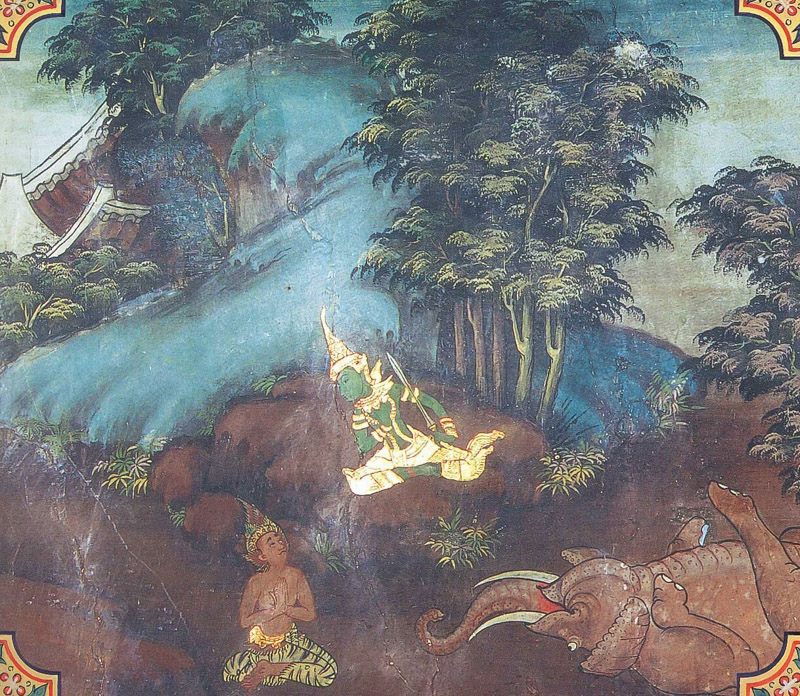 temple painting of Somadatta Jataka