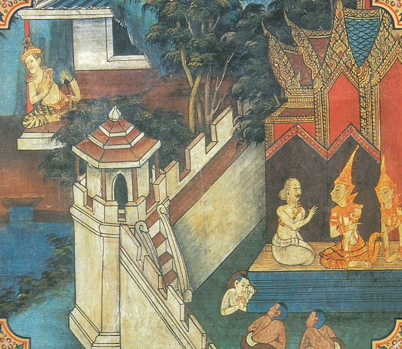 temple painting of Susima Jataka