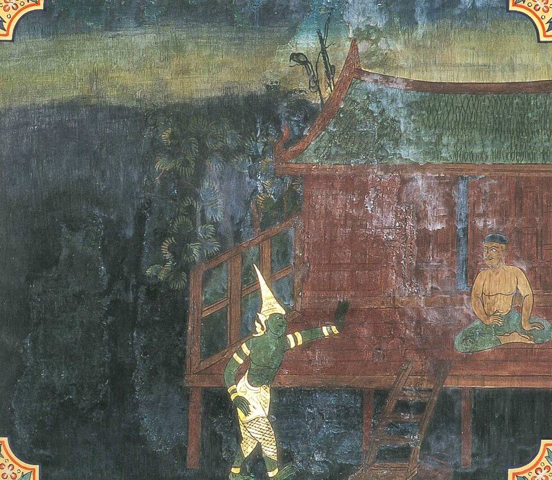 temple painting of Kaccani Jataka