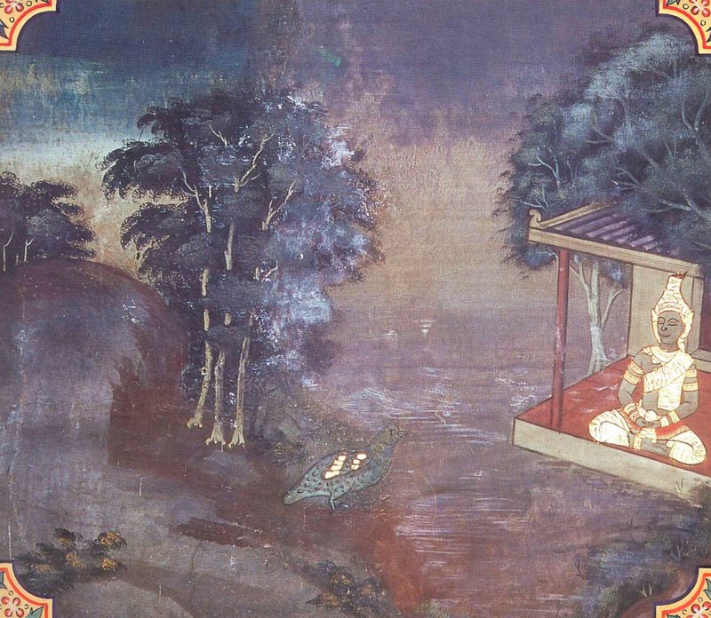 temple painting of Kanha Jataka