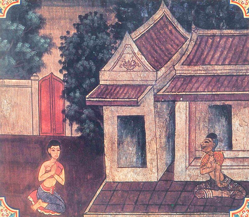 temple painting of Rohini Jataka