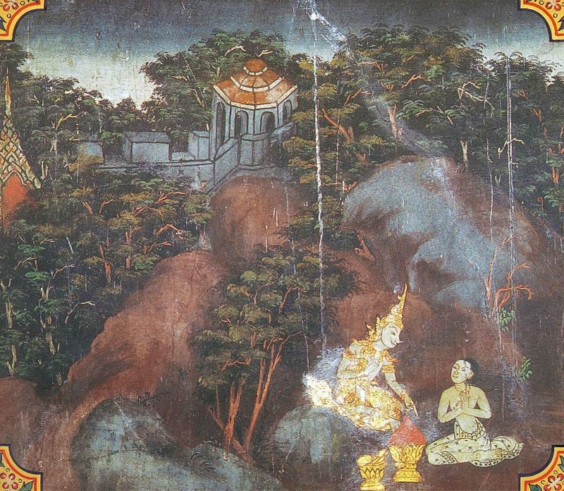 temple painting of Junha Jataka