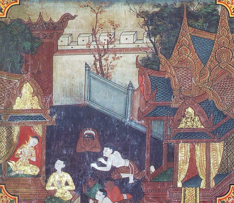 temple painting of Samvara Jataka