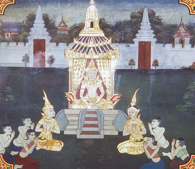 temple painting of Janasandha Jataka