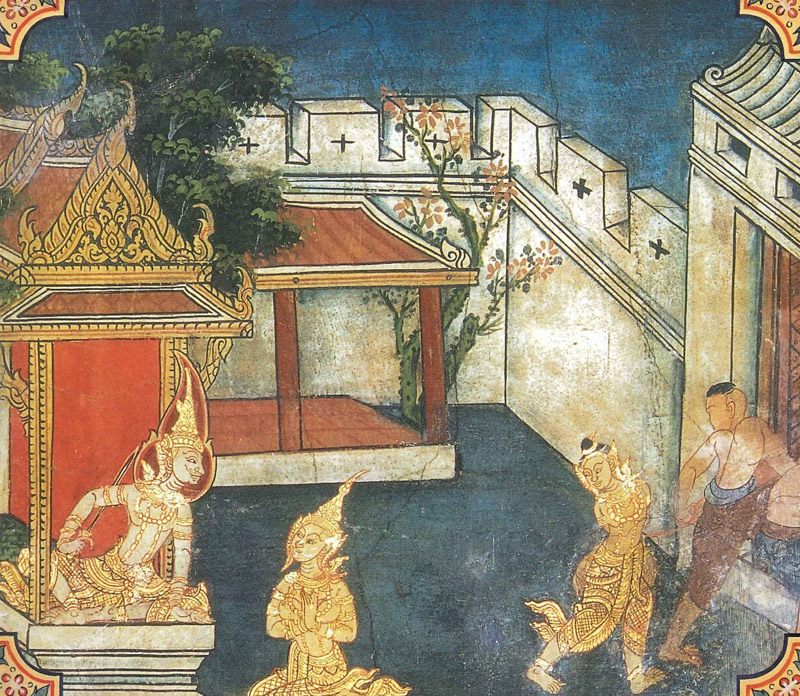 temple painting of Maha-Paduma Jataka