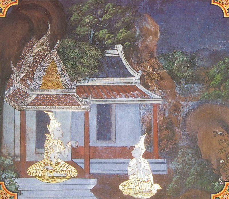 temple painting of Culla-Narada Jataka