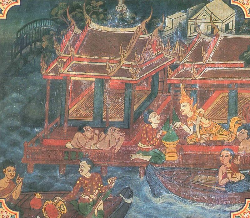 temple painting of Duta Jataka