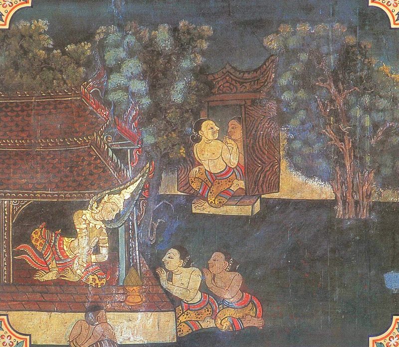 temple painting of Uddalaka Jataka