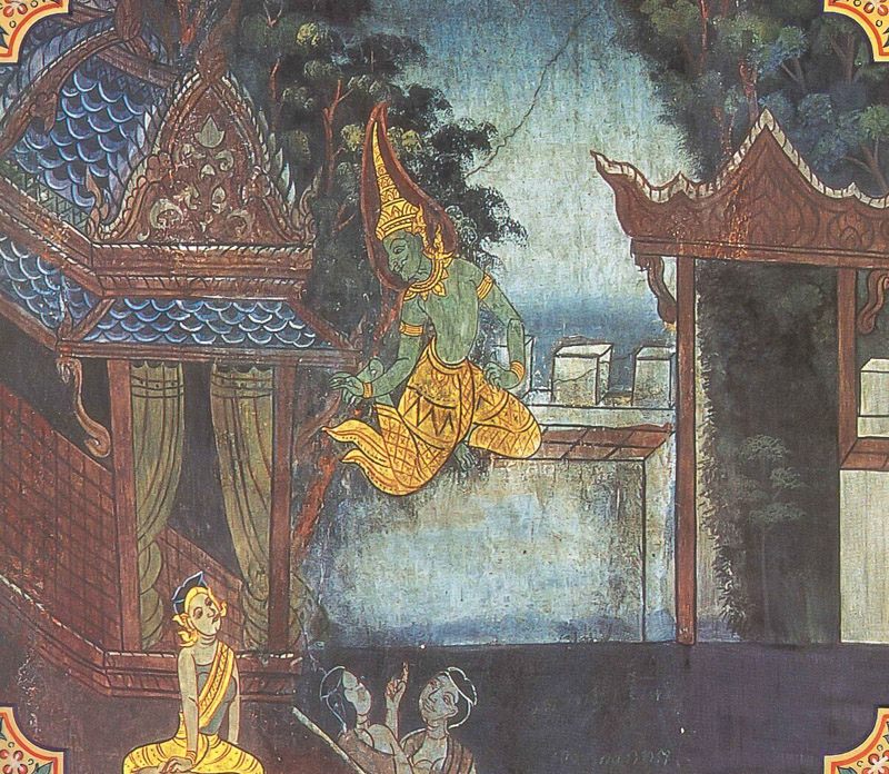 temple painting of Suruci Jataka