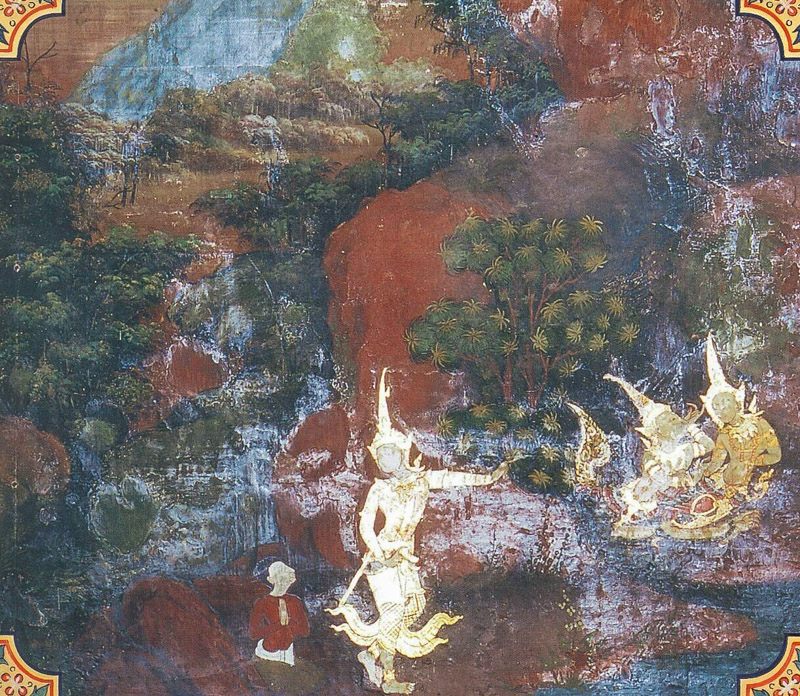 temple painting of Bhallatiya Jataka